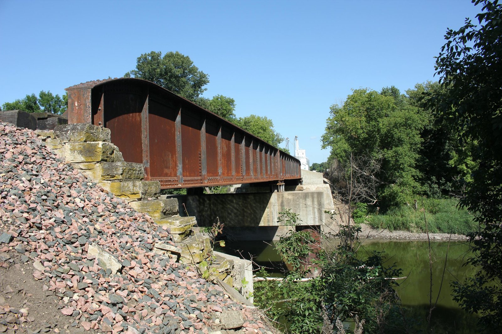 Looking east